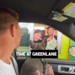 Rob Gronkowski Instagram - A day in the life with my best buddy Ralphie. Just how we roll through the @gogreenlane drive-thru 🚗 🥗
