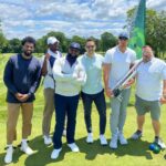 Rob Gronkowski Instagram - We birdied every hole 🕳️ #HappyGronkmoreStrikesAgain #nflalumni