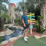 Rob Gronkowski Instagram - Finally made it back to Myrtle Beach! When I was a kid, my family and I went to Myrtle Beach for Easter vacation every year… for a decade straight! We loved how many putt putt courses there were, all the ice cream spots, and best of all, the beaches!! 🏖️ Being back there this week brought back so many wonderful memories, especially on the putt putt course, one of my all time favorite activities!!! ⛳️ Myrtle Beach, South Carolina