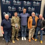 Rob Gronkowski Instagram - @USAA’s #SaluteToService Lounge for #SBLVII weekend was a blast! Meeting with military, veterans, their families & Medal of Honor Recipients was a true honor for me. Vietnam Veteran Marc McCabe got 2 tix to the game thanks to USAA & @VVAmerica #USAApartner Phoenix Convention Center