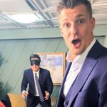 Rob Gronkowski Instagram - Jimmy and @gronk attempt to guess what’s being thrown at them in the Random Object Challenge! #FallonTonight The Tonight Show Starring Jimmy Fallon