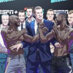 Rob Gronkowski Instagram - Usman 🆚 Edwards II + The Gronks? Count us IN 🍿 #UFC278 🎨 @rodrigo.lorenzo.art