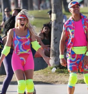 Rob Gronkowski Instagram - Ken and Barbie say Happy Halloween!!💞🛼🎃 
.
📷 @danette_and