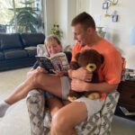 Rob Gronkowski Instagram - That’s my Momma @therealmommagronk instead of reading my elementary books to me, she is now reading her own book she wrote #outnumbered ! My mom is a beast who gets it done!! Grab a copy now on Amazon and learn about her amazing recipe’s and how she managed 5 Boys!! ❤️