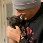Rob Gronkowski Instagram - #tbt to the day my life changed. @frenchies2flawless hooked me up with @ralphiegronkowski and man what a good doggy he is! Thanks so much, I ❤️ my Ralphie! #frenchie #goodboy