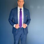 Rob Gronkowski Instagram - pre-playoffs purple tie drippy drip💧
