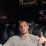 Rob Gronkowski Instagram - The fam wants fan gear this Christmas🎄 Santa Gronk to the rescue with @fanzooinc 🎅 Dan and Papa G get Bills, Gord gets Bruins, who wants what?