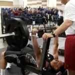 Rob Gronkowski Instagram - Gronk put up reps at the NFL Combine 💪