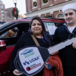 Rob Gronkowski Instagram - #ad Truly an honor to join @USAA for their NABC Recycled Rides program which refurbishes vehicles for those in need. This year, we gifted two vehicles to two deserving military families representing both Army and Navy - great to be back in Boston ahead of this year’s Army-Navy Game! Tune in on Saturday, 12/9 at 3pm EST. 🏈💪 #ArmyNavy