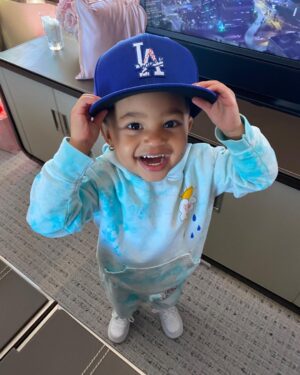 Rob Kardashian Instagram - Happy Birthday Stormiiiiiii!! 🥰🥰🥰💙💙💙💙💙💙💙 I LOVE YOU SO MUCH! Party time woohoo ,,, DODGERS NATION 🤪💪💪