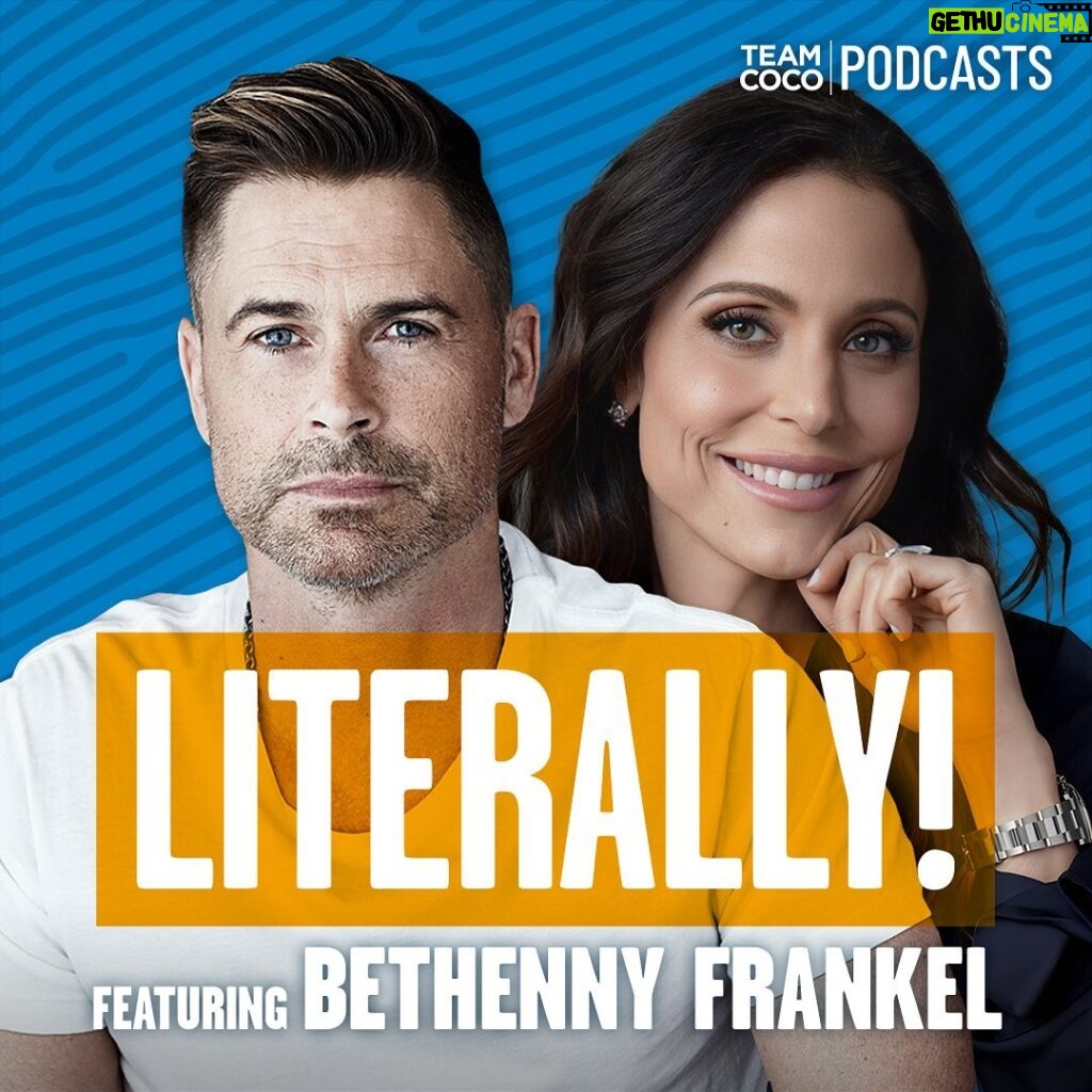 Rob Lowe Instagram - Today on #Literally Bethenny Frankel joins Rob to discuss her efforts to create a union for reality TV stars, the power of yes, and who she would marry, f*ck, kill from the Brat Pack. Listen at the link in bio.