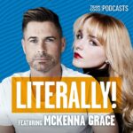 Rob Lowe Instagram - Today on #Literally Mckenna Grace joins Rob to discuss how Shirley Temple inspired Mckenna’s career, child acting laws, the challenges of being on social media, her songwriting process, and more. Listen at the link in bio.