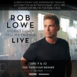 Rob Lowe Instagram - LAS VEGAS! I’m back with Stories I Only Tell My Friends: LIVE! Tickets on sale Friday at 10 AM PT on Ticketmaster.com. Little secret (Between us, of course!): Use code FRIEND for presale access now. 😉