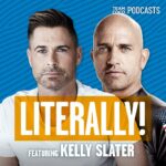 Rob Lowe Instagram - Today on #Literally, Rob is talking to 11-time World Surf League champion Kelly Slater. They discuss the legend of Eddie Aikau, the big waves of Nazaré, the surge of global interest in surfing AND golfing, and much more. Listen at the link in bio!