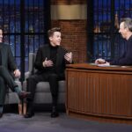 Rob Lowe Instagram - Tonight! @johnnylowe & I sit down with @latenightseth to talk all things #Unstable, including our relationship. Tune in & then watch #Unstable on @netflix.