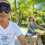 Rob Lowe Instagram - I’m so lucky to have my wonderful Valentine peddling beside me on Love’s Winding Road! ❤️