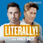 Rob Lowe Instagram - Today on #Literally, former Palm restaurateur and host of the “Table for Two” podcast Bruce Bozzi joins Rob! They discuss the politics behind The Palm’s famed caricature wall, memories of dining at Spago, Tom Cruise’s backflip, and more. Listen at the link in bio!