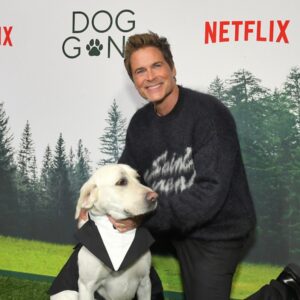 Rob Lowe Instagram - On the red carpet with my amazing costar. #DogGone out tomorrow on @Netflix! Could be THE feel good movie of the year.