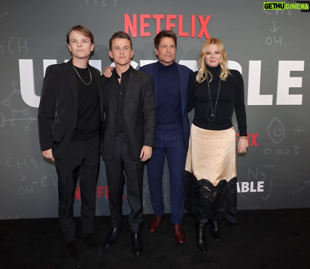 Rob Lowe Instagram - What a night! Thanks to everyone who came out for the #Unstable premiere. Out on @netflix in 1 week! 3.30.23