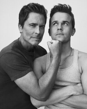 Rob Lowe Instagram - Had a great time shooting with @johnnylowe for @menshealthmag. Our new comedy series, Unstable, drops 3.30.23 on @netflix. 

& a very special thanks to the team!
EIC: @richdorment
Writer: @rhdagostino
Photographer: @williamshirakawa
Fashion Director: @tedstaffordstyle
Visuals Director: @runred
Entertainment Director: @whatisnojan
Grooming: @annyk.makeup & Addie M.
Styling: @anniepsaltiras 
Jewelry: @sheryllowejewelry