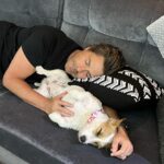Rob Lowe Instagram - Mornings are NOT for us 😴 #Daisy