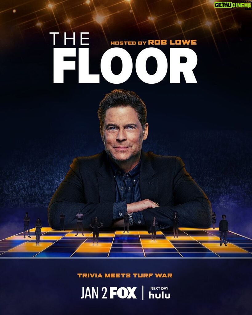Rob Lowe Instagram - This is about to be epic. 👏 Catch the premiere of #TheFloor with host @roblowe January 2 on @foxtv and next day on @hulu!