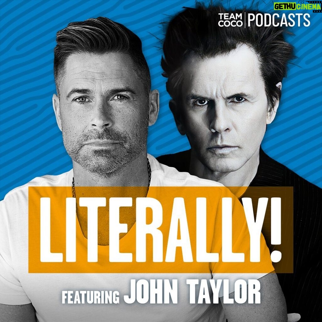 Rob Lowe Instagram - Today on #Literally, John Taylor joins Rob to discuss the spooky new Duran Duran album, what it’s like to record a James Bond theme song, John’s experience moving to LA, and much more. Listen at the link in bio!