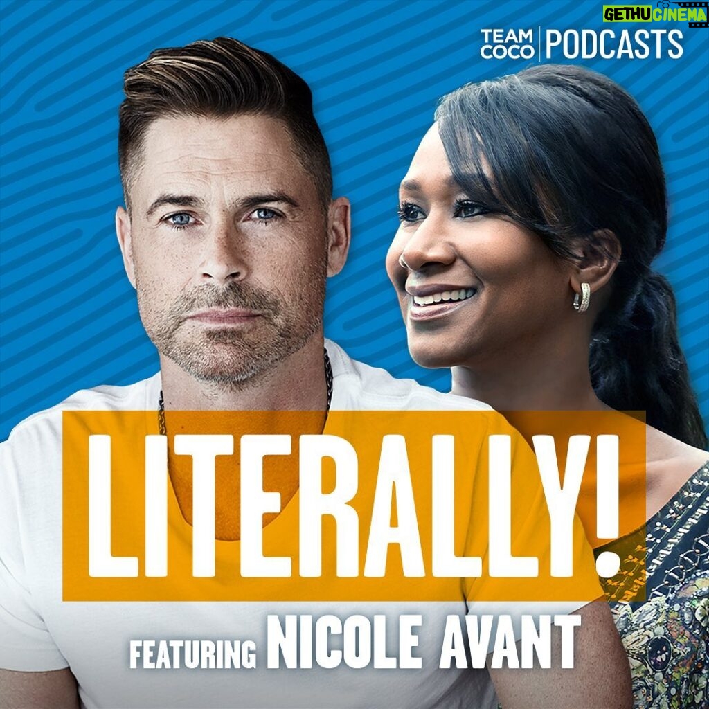 Rob Lowe Instagram - Today on #Literally Nicole Avant joins Rob to discuss growing up in LA in the 80’s, being raised by the Black Godfather Clarence Avant, and what it was like regularly finding larger-than-life legends like Hank Aaron and Quincy Jones in your living room. Listen at the link in bio.