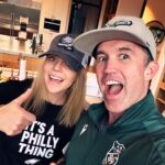 Rob McElhenney Instagram - Saturday is for the Birds!!!! This one got in my house and I’m gonna watch the @philadelphiaeagles with her! #itsaphillything #flyeaglesfly @kaitlinolson