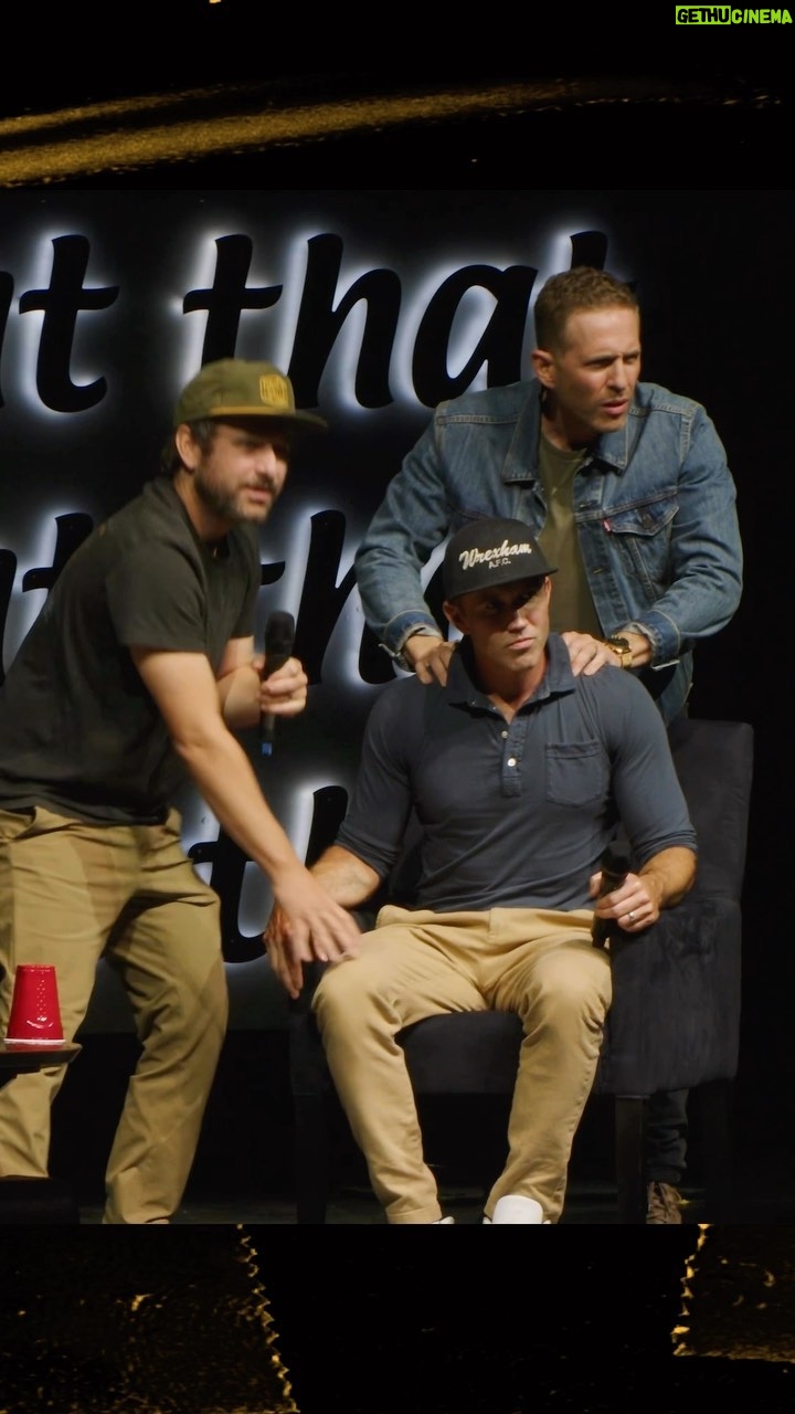 Rob McElhenney Instagram - Rob Justice: Alienating Europe one country at a time. Mac and Charlie Die: The LIVE Shows out now! If the unaired footage is this good, imagine the episode. You’re gonna want to watch this one. ☀️🎧 #thesunnypodcast #liveshows #robmcelhenney #glennhowerton #charlieday The Met Philly