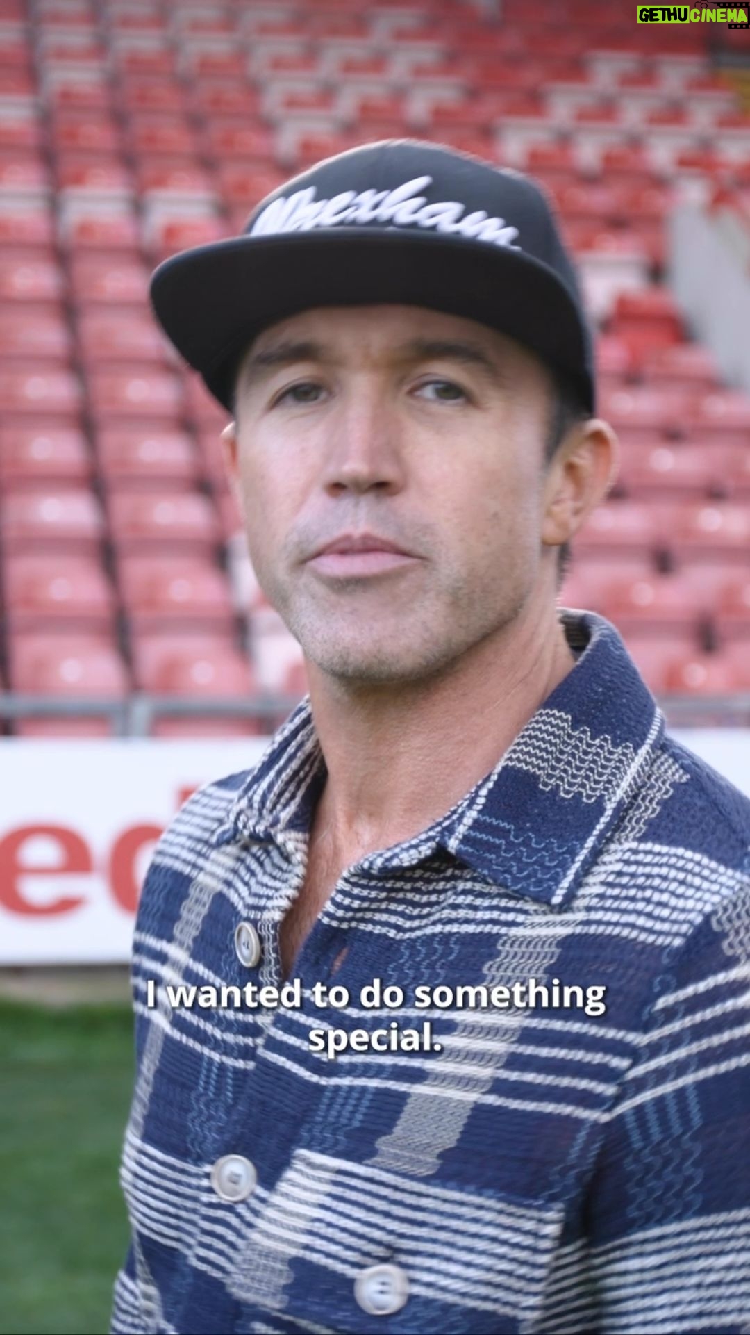 Rob McElhenney Instagram - The head and mouth are to scale, but the eyes are 50% more dreamy in real life. Happy Birthday @vancityreynolds from the @Wrexham_AFC Racecourse.