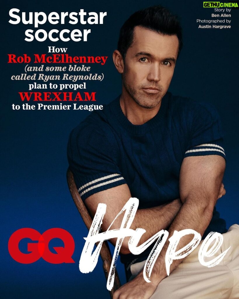 Rob McElhenney Instagram - Thanks @britishgq!! Being a quarterly gentleman is such an honor. I’ve always thought of myself as more of an annual or (at best) bi-annual gentleman so this is a wonderful surprise. Link to story in bio. *fyi I didn’t call it ‘soccer’, the Brit writer did so please don’t stab me thanx 📸 by: @austinhargave Words: @Benallenwf (Twitter) Styling: #EvanSimonitsch Grooming: hair_by_abbyroll, @misscherrymakeup