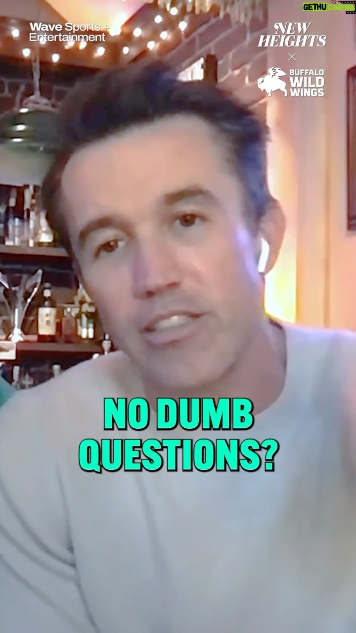 Rob McElhenney Instagram - Rob and Kaitlin had a very topical No Dumb Question to ask the guys @bwwings