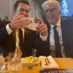 Rob McElhenney Instagram - Nbd just me showing Wrexham highlights to Ted Danson. Whoever said “never meet your heroes” …. never met @teddanson 🍻 ❤️