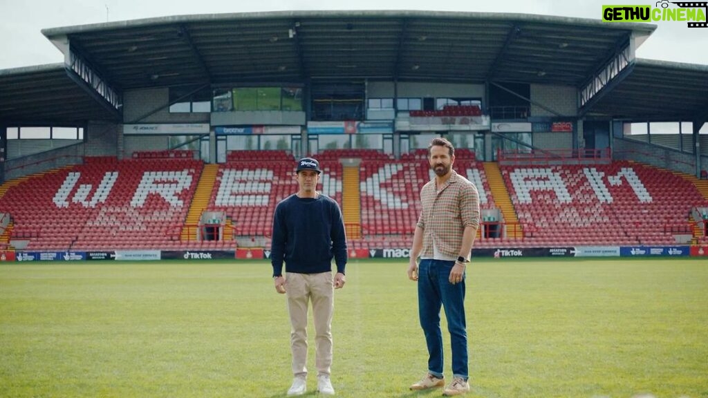 Rob McElhenney Instagram - Maybe we can get @swiffer to sponsor the locker room? Welcome stadium sponsor @stokcoldbrew to the @wrexham_afc family.