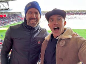 Rob McElhenney Instagram - I’ve never seen either one of us make these faces. What. A. Day. @wrexham_afc