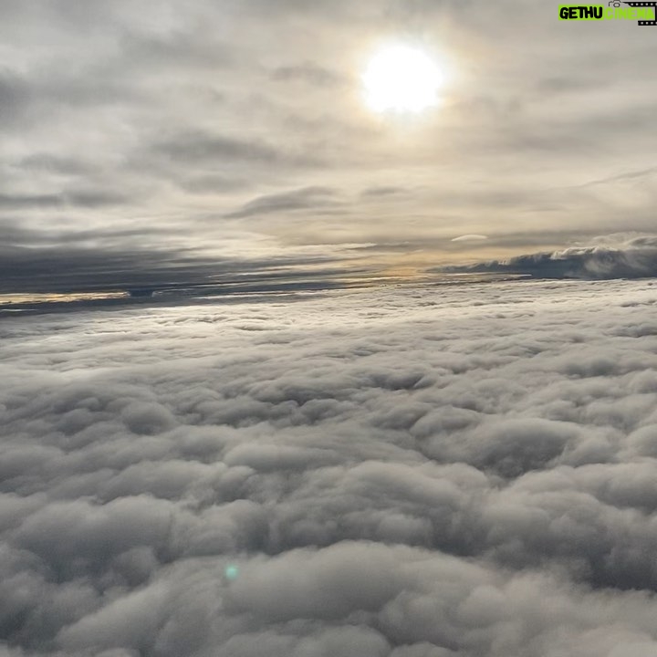 Rob Schneider Instagram - Sometimes the beauty of existence grabs you and says look at this God given gloriousness. The rolling sea of clouds on my flight to Pittsburgh takes my breath away! LOVE YOU ALL… Abrazos, Rob