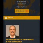 Rob Schneider Instagram - ONE NIGHT ONLY!! Join us for an unforgettable night up close and personal with John Cleese and Rob Schneider as they discuss “Monty Python” “A Fish Called Wanda” and more!