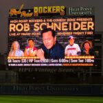 Rob Schneider Instagram - Go High Point Rockers! SEE YOU TONIGHT!! Baseball Stadium crowd PLEASE bring Blankets for tonight’s show! And bring an extra one for ME! @iamjamielissow
