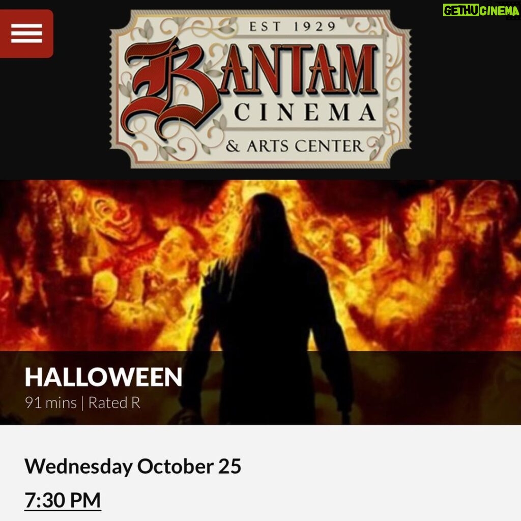 Rob Zombie Instagram - Tomorrow HALLOWEEN returns for one special night to the Bantam Cinema @bantam.cinema 🎃 Don’t miss out! 🎃🎃🎃🎃🎃#robzombie #halloween🎃