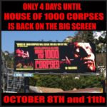 Rob Zombie Instagram - Get your tickets now for this special event! Back in theaters for 2 nights! Go to fathomevents.com for tickets. Link in bio. #robzombie #hiuseof1000corpses