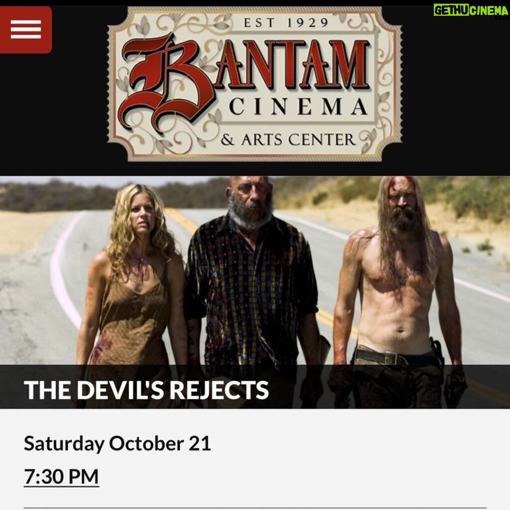 Rob Zombie Instagram - A big thanks to everyone who came out last night to our 20th anniversary screening of HOUSE OF 1000 CORPSES at the Bantam cinema @bantam.cinema . 🎃 Tonight is THE DEVILS’ S REJECTS! 🎃 #houseof1000corpses #robzombie #sherimoonzombie #bantamcinema