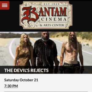 Rob Zombie Instagram - A big thanks to everyone who came out last night to our 20th anniversary screening of HOUSE OF 1000 CORPSES at the Bantam cinema @bantam.cinema . 🎃 Tonight is THE DEVILS’ S REJECTS! 🎃 #houseof1000corpses #robzombie #sherimoonzombie #bantamcinema