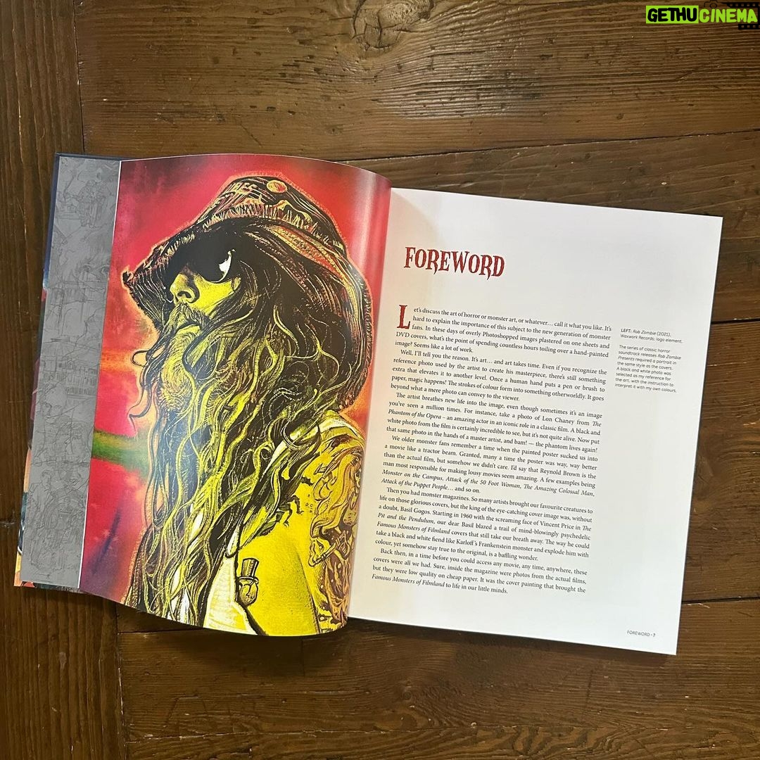 Rob Zombie Instagram - Check out this awesome new book by @humphreys7120 🔥 He the guy responsible for the art on my Rob Zombie Presents records, The Munsters soundtrack and House of 1000 Corpses 20th anniversary release. In fact he did the original poster for the British release of the film. 🔥 I also provided the introduction. Dig it. ☠️☠️☠️☠️