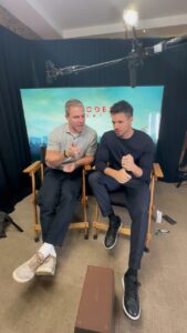 Robbie Amell Instagram - WE DID IT!! The press tour is done. Thank you to @netflixca for an amazing adventure. NOW // PLEASE WATCH // CODE 8 PART 2 // 12:01 am PT // Toronto, Ontario