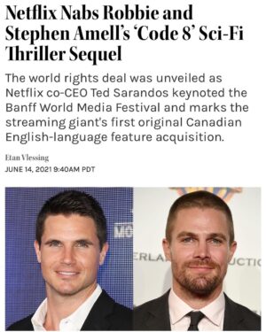 Robbie Amell Instagram - 6 years ago we were rehearsing the short film in my backyard. 
A huge thank you to everyone who supported the short and the first film. 
This is totally unreal and I’m so pumped to do it again!!
