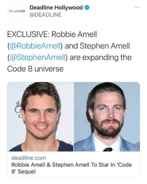 Robbie Amell Instagram - Thank you to everyone who made the first one happen. Let’s run it back! 🙌🏼