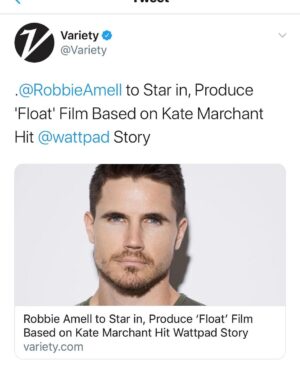 Robbie Amell Instagram - Really excited to bring Kate’s charming story to life. @wattpad let’s get to work.