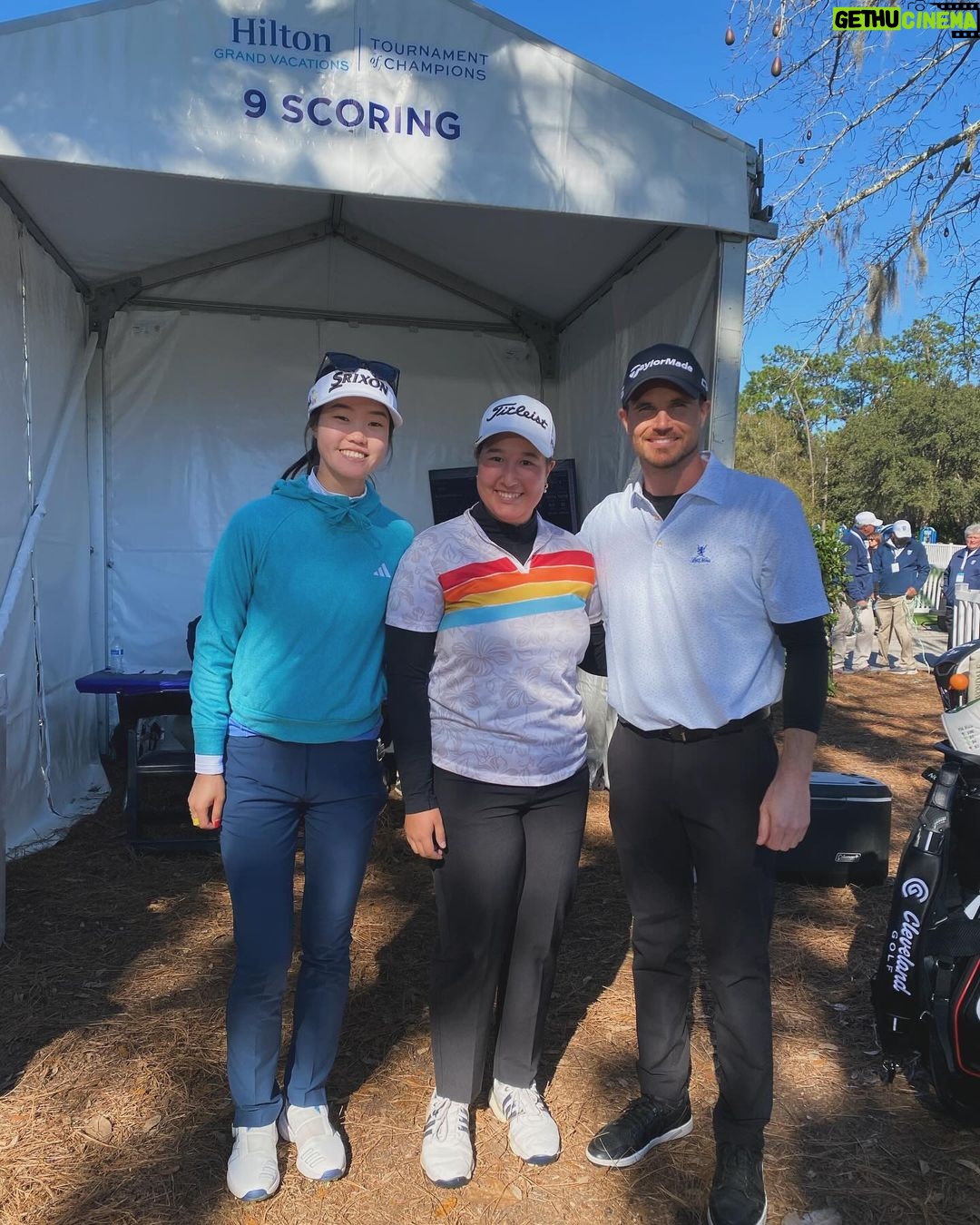 Robbie Amell Instagram - That’s as close as I’ll get to any golf leaderboard. Thank you so much to @hiltongrandvacations and @lpga_tour for having me out again! Golf is hard. Golf in front of crowds is harder. Golf in front of crowds, with those greens, for 4 days is crazy. These ladies are assassins and it’s so incredible to get a front row seat to watch them do what they do. Thank you @haeran_ryu @linngrant @gracekimmey and @amyyanglpga for putting up with my play! You are all amazing. Huge thank you to @taylormadegolf for taking care of me. We can blame the workman on this one. Not the tools. Thank you to my buddy @jessedunphy for carrying the bag, you absolute beauty. @mustachegolfer and @thaa_judge thanks for walking all weekend and trying to keep the train on the tracks! And thank you to all the amazing volunteers and fans who came out! It was so great meeting you all! #hgvlpga