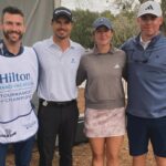 Robbie Amell Instagram - That’s as close as I’ll get to any golf leaderboard. Thank you so much to @hiltongrandvacations and @lpga_tour for having me out again! Golf is hard. Golf in front of crowds is harder. Golf in front of crowds, with those greens, for 4 days is crazy. These ladies are assassins and it’s so incredible to get a front row seat to watch them do what they do. Thank you @haeran_ryu @linngrant @gracekimmey and @amyyanglpga for putting up with my play! You are all amazing. Huge thank you to @taylormadegolf for taking care of me. We can blame the workman on this one. Not the tools. Thank you to my buddy @jessedunphy for carrying the bag, you absolute beauty. @mustachegolfer and @thaa_judge thanks for walking all weekend and trying to keep the train on the tracks! And thank you to all the amazing volunteers and fans who came out! It was so great meeting you all! #hgvlpga